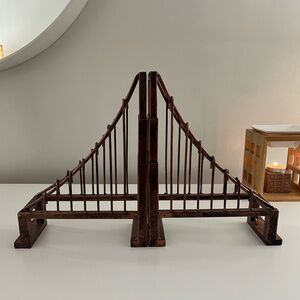 Bronze Bridge Bookends